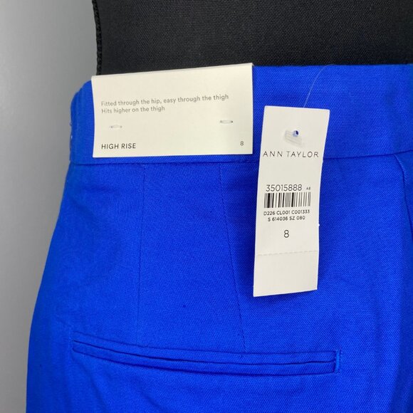 Ann Taylor High-Rise Cobalt Blue Shorts – Size 8 – NWT! - Picture 8 of 9